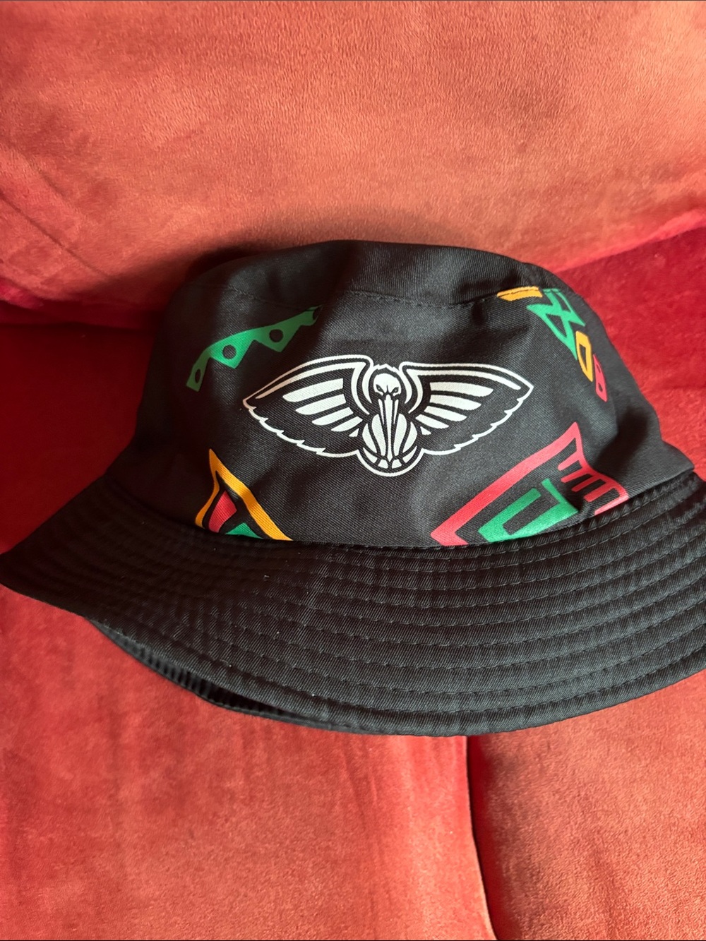 New Orleans Pelicans Pels Black Sprite Graphic Bucket Hat